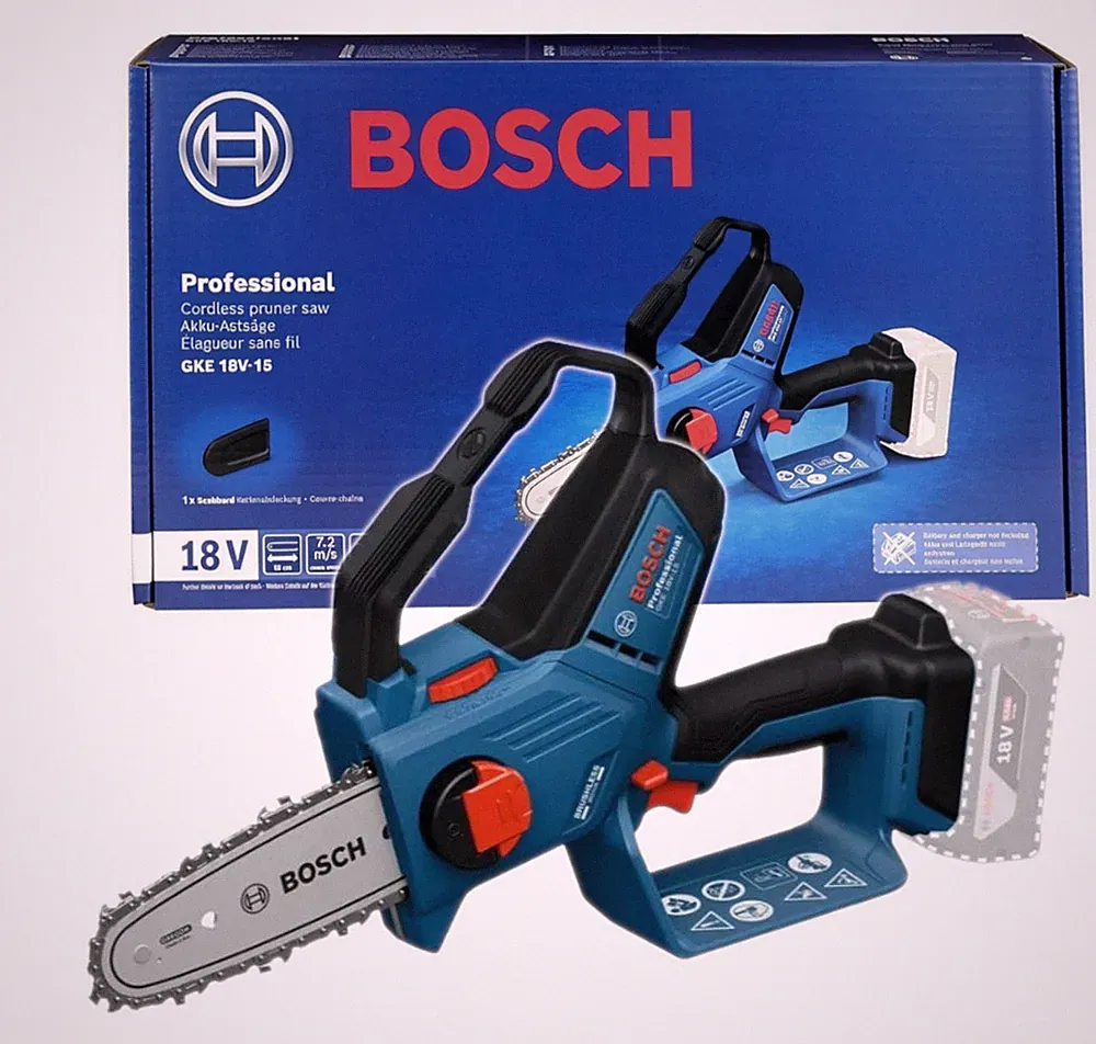 Bosch PRO GKE 18V-15 Akku-Astsäge Kettensäge bürstenlos Solo 06008D7000