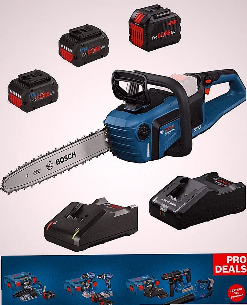 Bosch Professional Akku-Kettensäge GKE 18V-40 mit / ohne Akku / Ladegerät