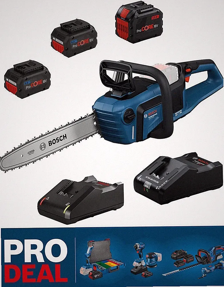 Bosch Professional Akku-Kettensäge GKE 18V-40 mit / ohne Akku / Ladegerät