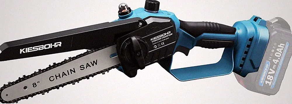 CS001 20cm Bürstenlose Mini Akku Kettensäge mit Kettenschmierung, ohne Akku
