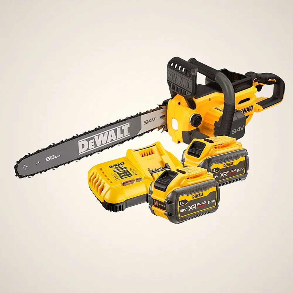 DeWalt DCMCS 575 X2 Kettensäge 54 V FlexVolt 50 cm + 2x Akku 9,0 Ah + Ladegerät