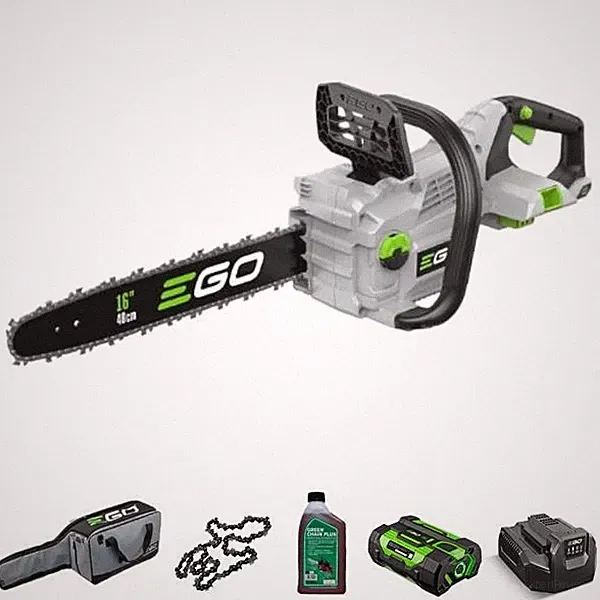 EGO Power CS1610 Set Elektrokettensäge Mit Akku 2,5 Ah + Ladegerät