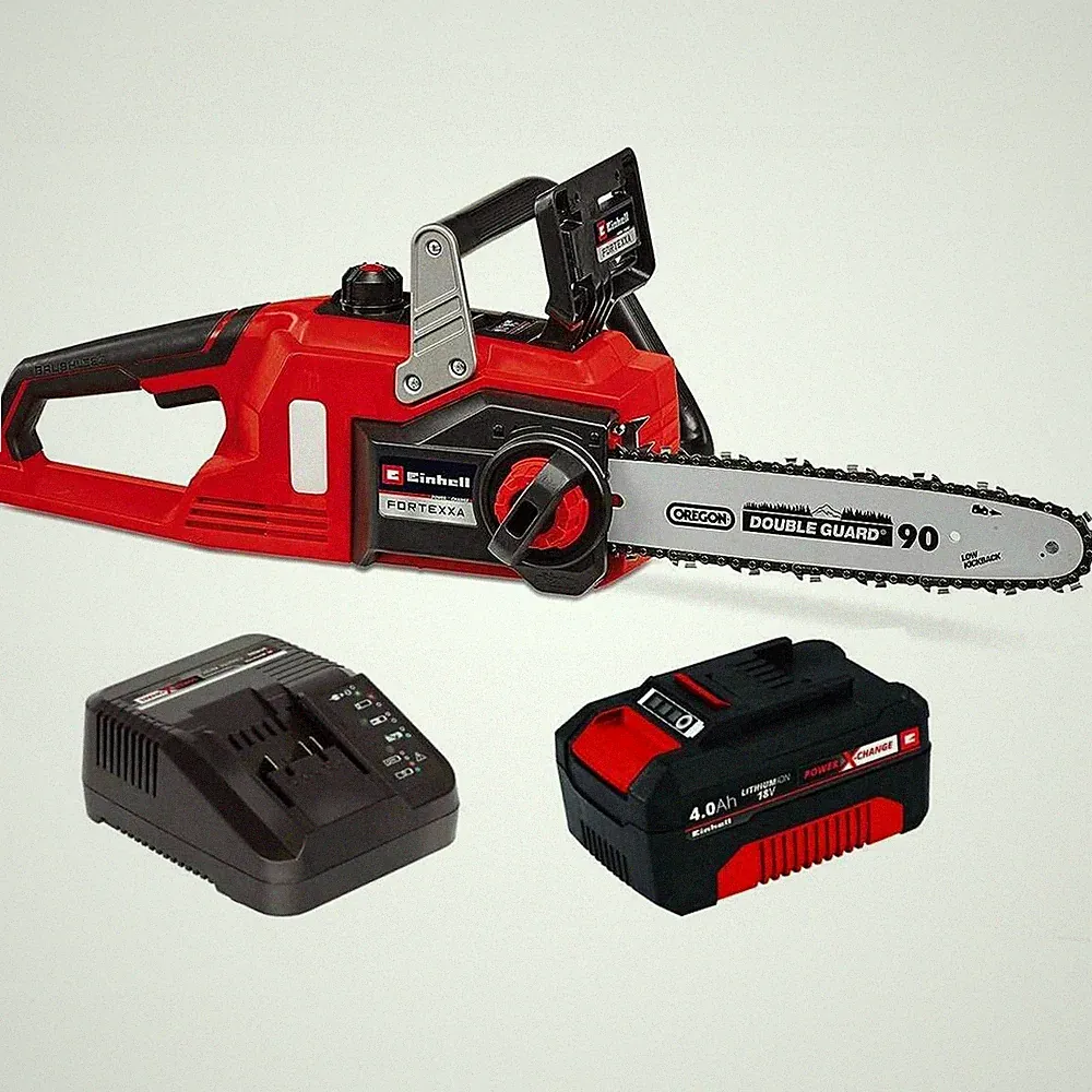 Einhell 18V-Kettensäge FORTEXXA 18/30 mit Akku 4.0 Ah, Ladegerät 30 cm Schwert
