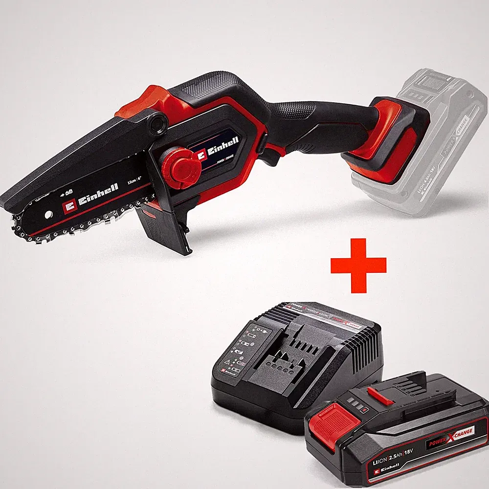 Einhell Akku-Astkettensäge GE-PS 18/15 Li + Akku 2.5Ah Starterkit