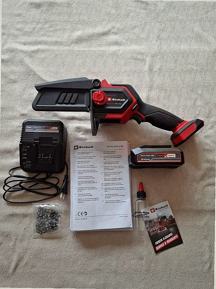 Einhell Akku-Astkettensäge GE-PS 18/15 LIBL + Akku und Ladegerät