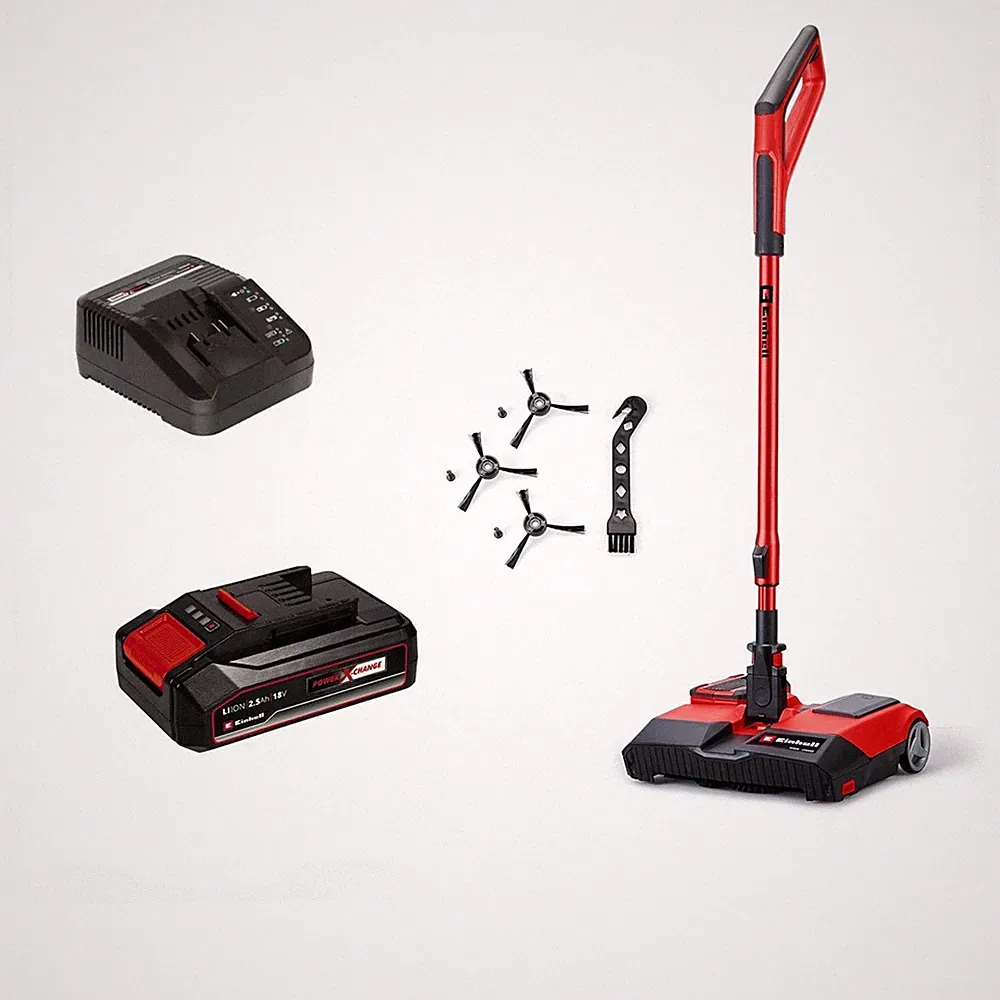 EINHELL Akku-Besen TE-FS 18 Li mit Akku 2,5 Ah und Ladegerät