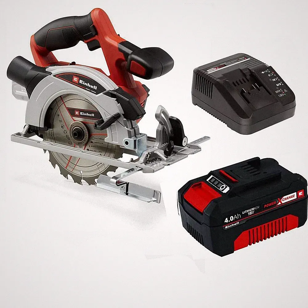Einhell Akku-Handkreissäge TE-CS 18/165-1 Li- 18V mit Akku 4.0 Ah und Ladegerät