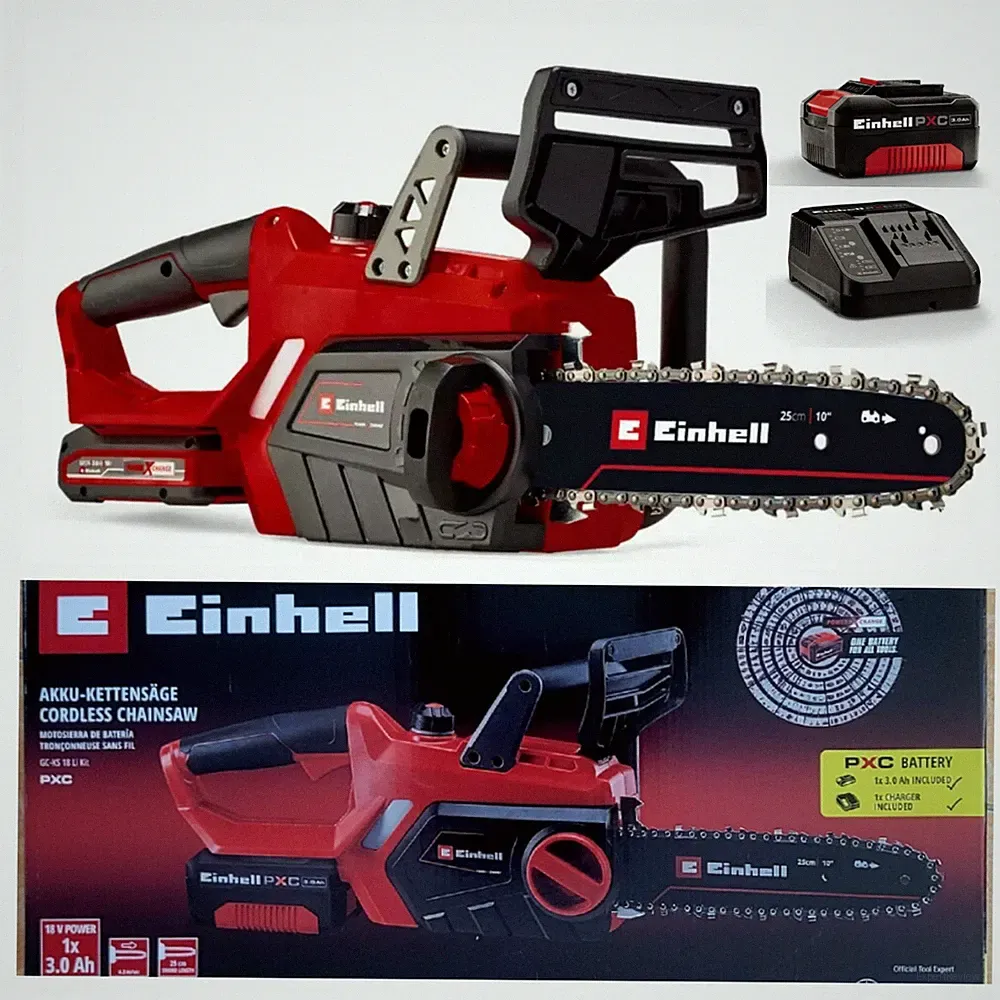 Einhell Akku-Kettensäge GC-LC 18 Li Kit Power X-Change 18V ,mit Akku & Ladegerät