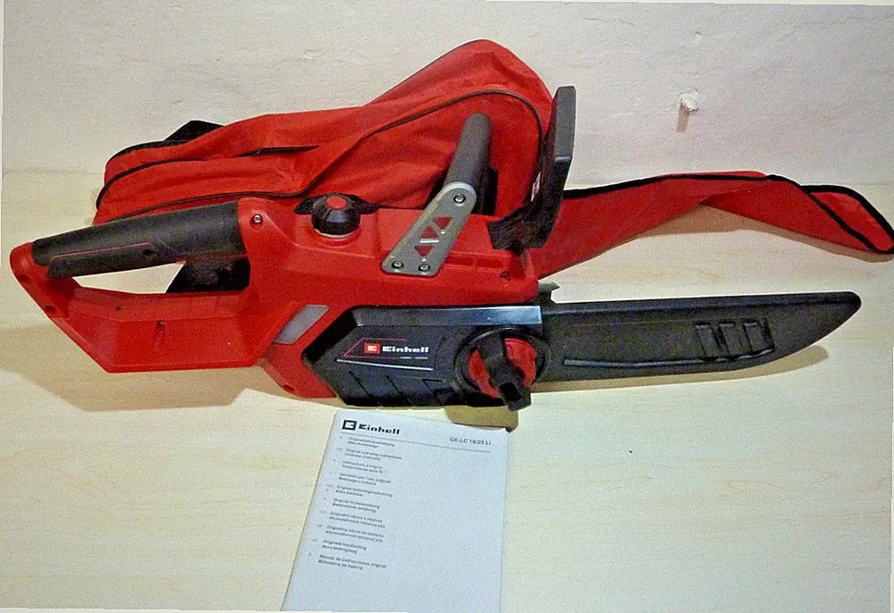 EINHELL Akku-Kettensäge GE-LC 18/25 Li-Solo Power X-Change 18 V + Tasche