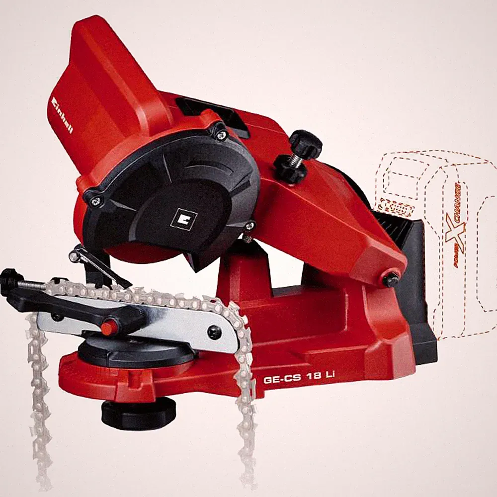 EINHELL Power X-Change Akku-Sägeketten-Schärfgerät GE-CS 18 Li-Solo, 18Volt, rot