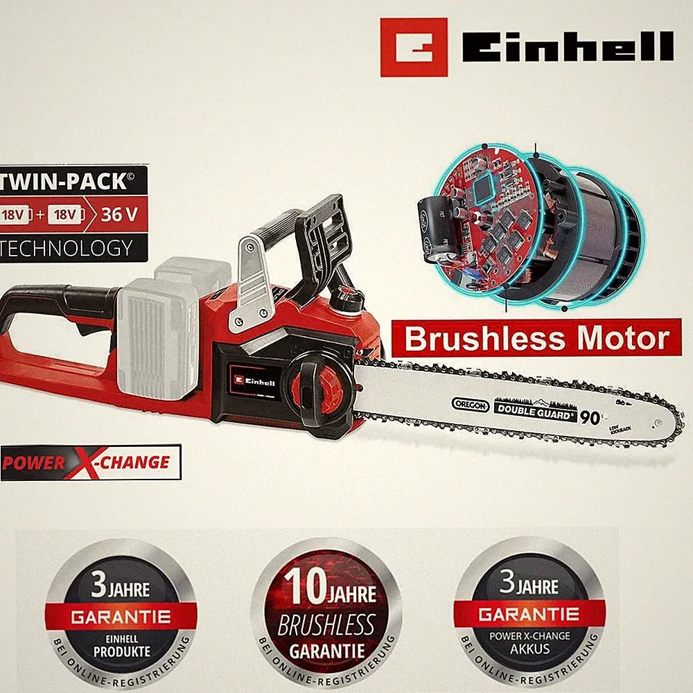 Einhell Professional Akku-Kettensäge GP-LC 36/35 Li-36 V ohne Akku / Ladegerät