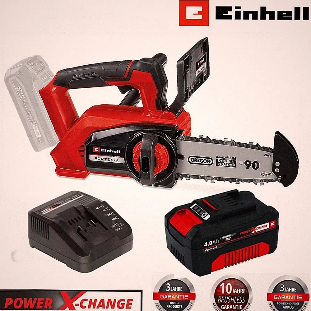Einhell Professional Einhand-Akku-Kettensäge FORTEXXA 18/20 TH 18V Akku 4.0 Ah