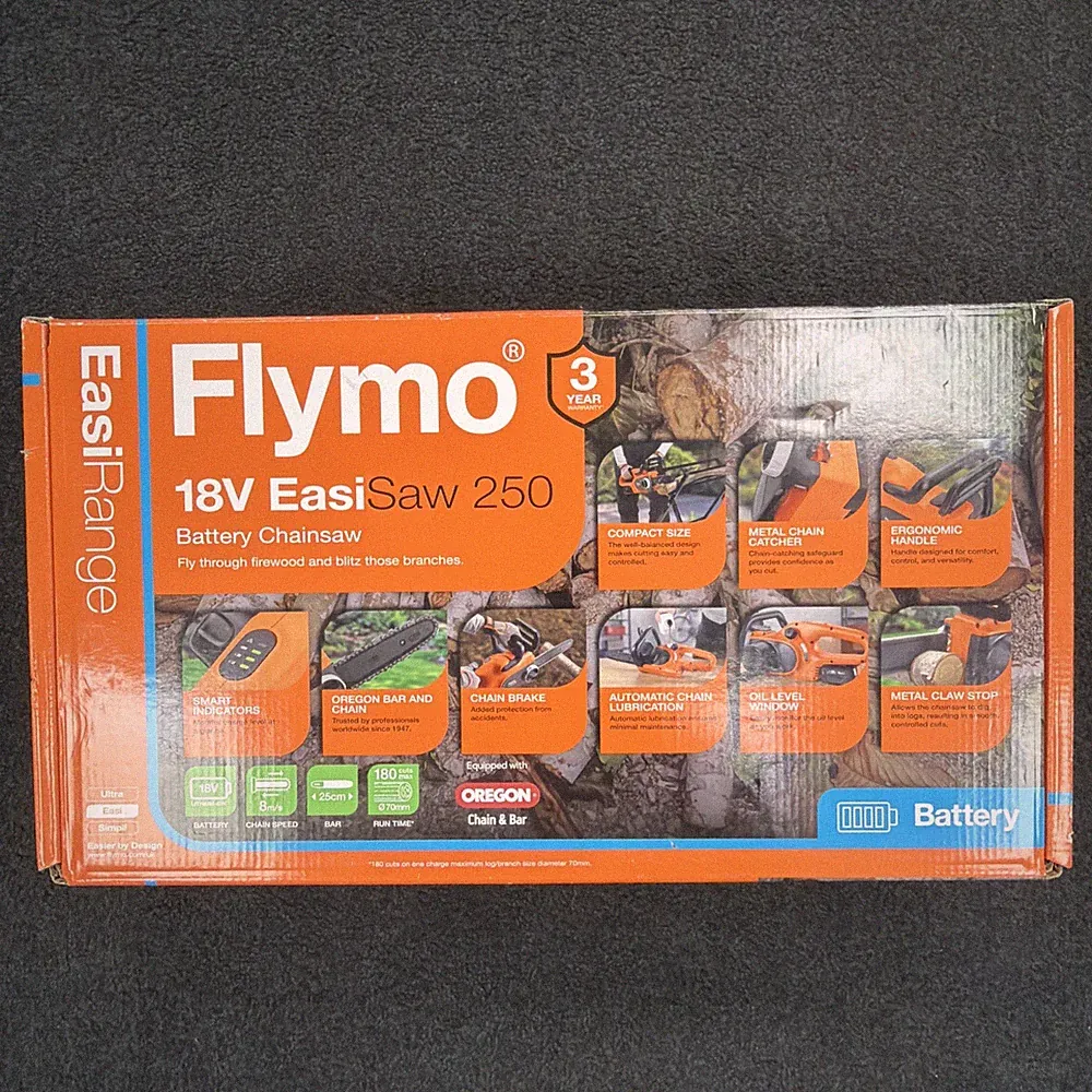 Flymo 18V EasiSaw 250 4.0 Akku Kettensäge Set