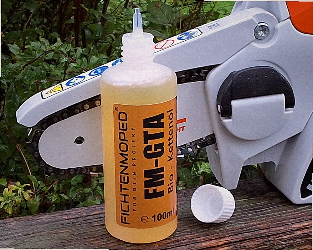FM Bio Kettenöl für Akku Mini Kettensäge passend f Stihl GTA Bosch Scheppach ua.