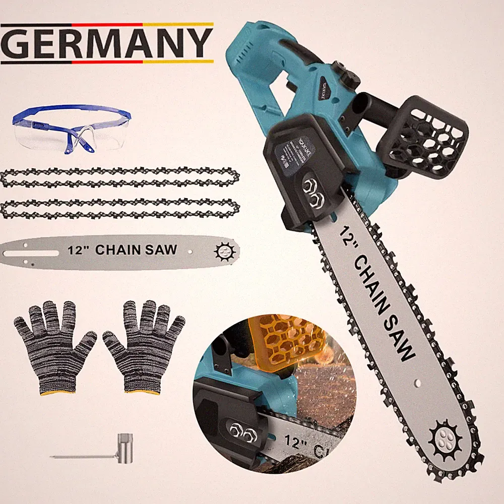 Für 18V Makita Akku Kettensäge 12 Zoll Elektro Motorsäge Handkettensäge