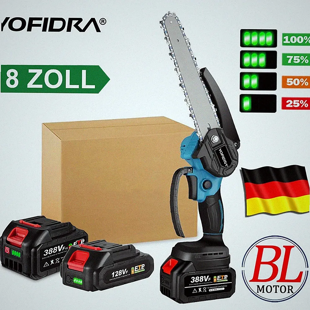 Für 18V Makita Akku Kettensäge Bürstenlos Mini Elektro Motorsäge Handkettensäge