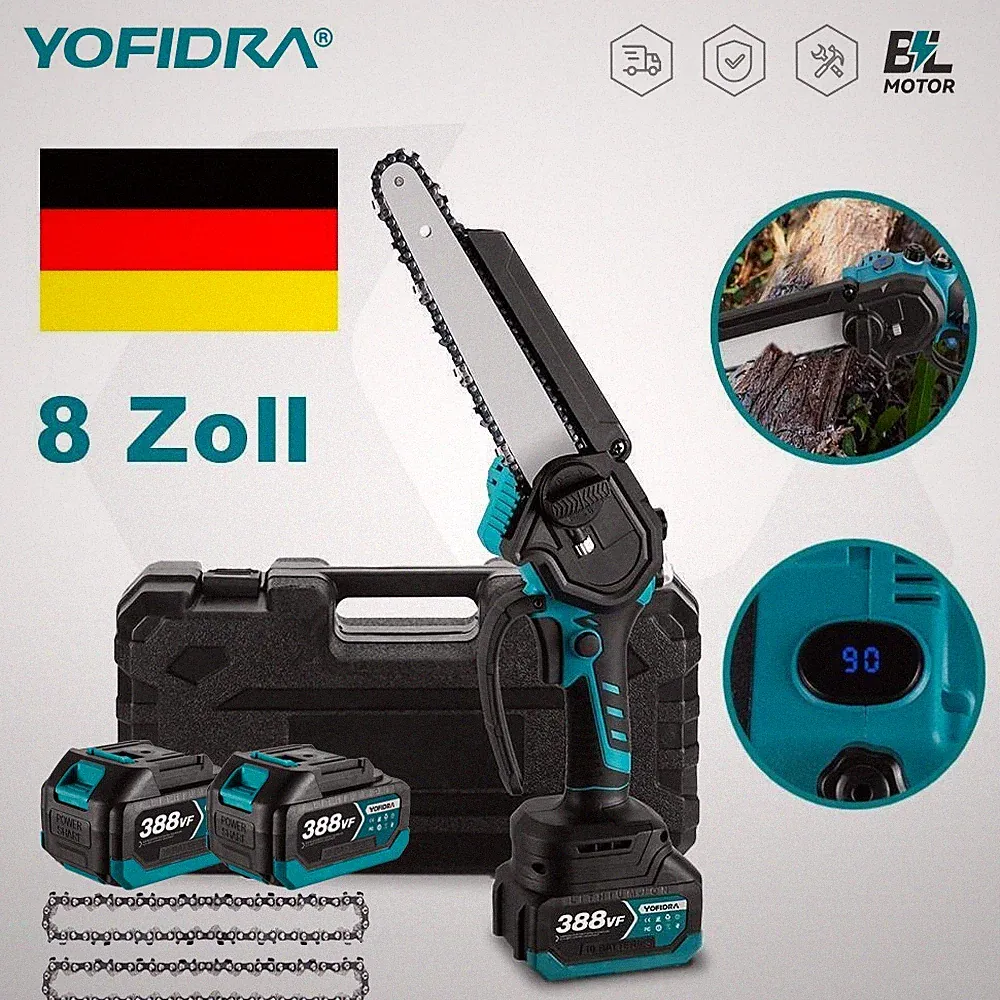Für 18V Makita Akku Kettensäge Mini Elektro Integrierte Ölflasche Handkettensäge