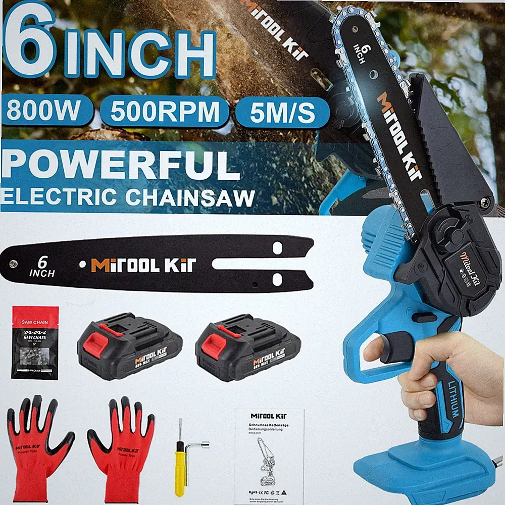 Für 18V Makita Akku Kettensäge Mini Elektro Motorsäge Handkettensäge 6 Zoll DE