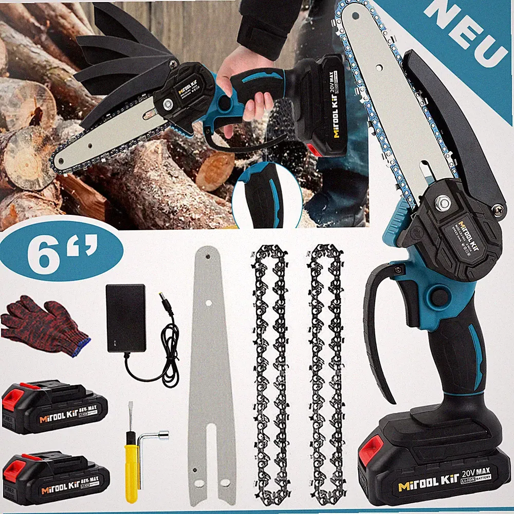 Für 18V Makita Akku Kettensäge Mini Elektro Motorsäge Handkettensäge 6Zoll 2,0Ah