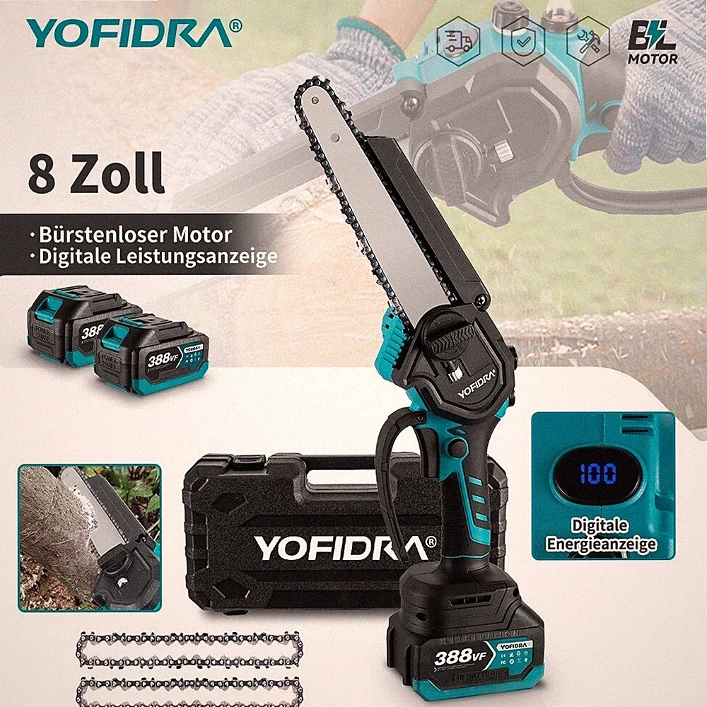 Für 18V Makita Akku Kettensäge Mini Elektro Motorsäge Handkettensäge 8 Zoll NEU