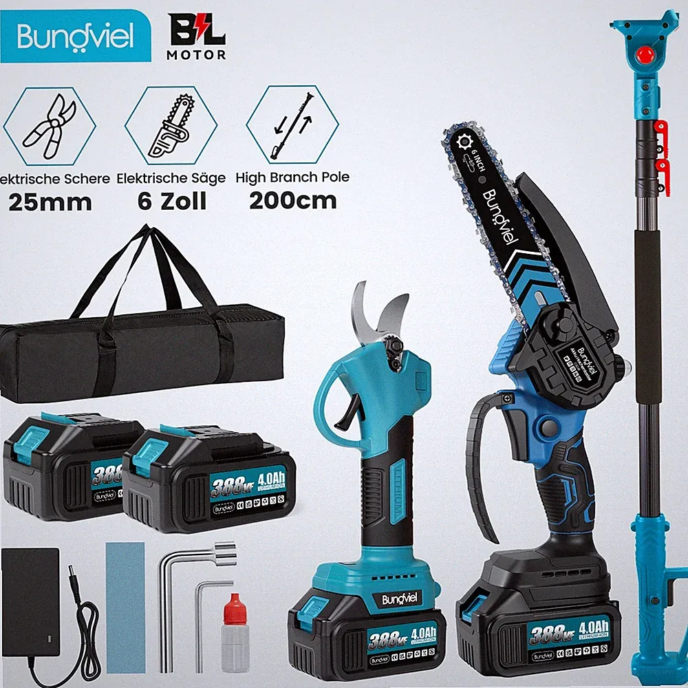 Für Makita Akku 21V Akku Kettensäge 4 in 1 Teleskop Hochentaster Akku Astsäge