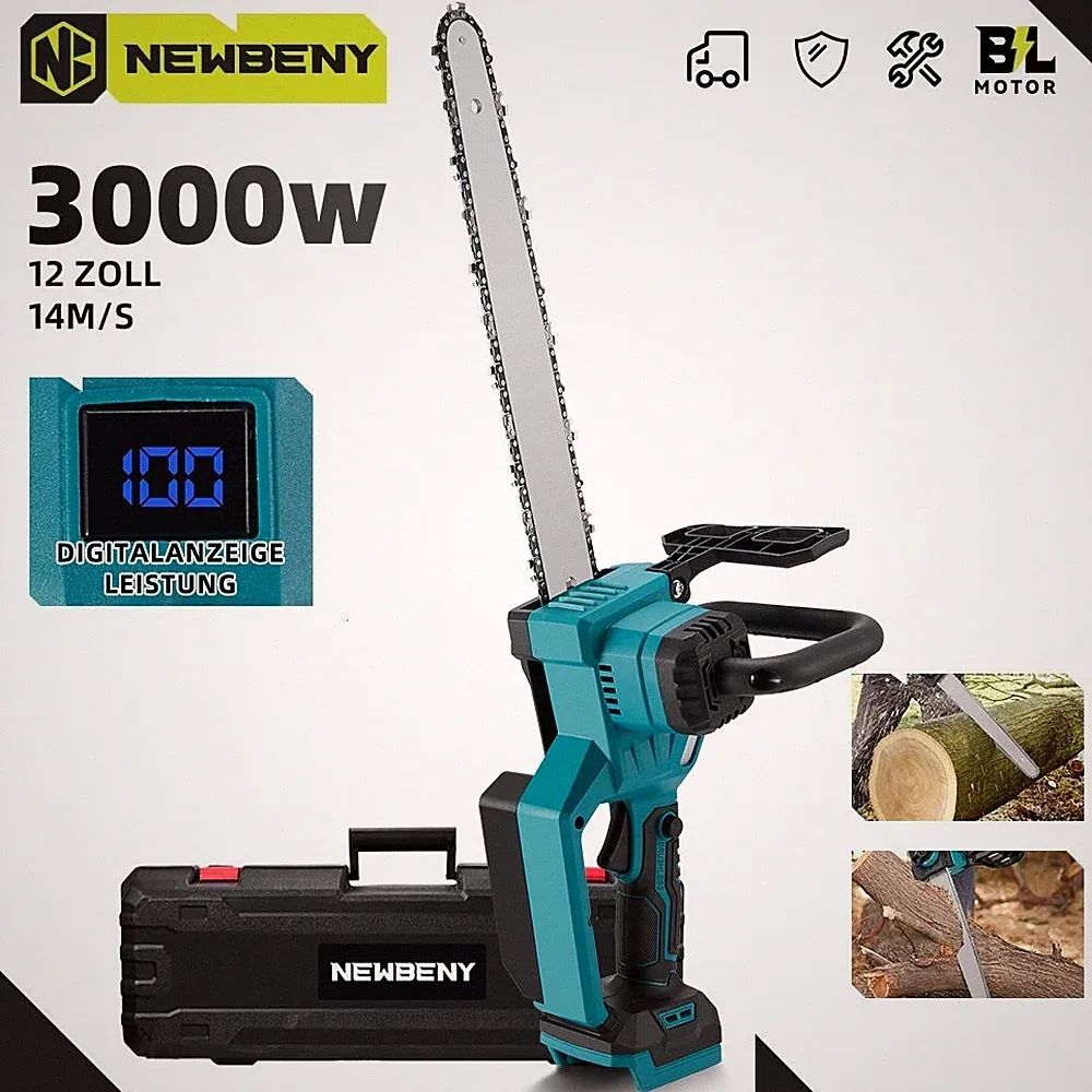 Für Makita Akku Kettensäge 12 Zoll Elektro Kettensägen Handkettensäge Baumsäge