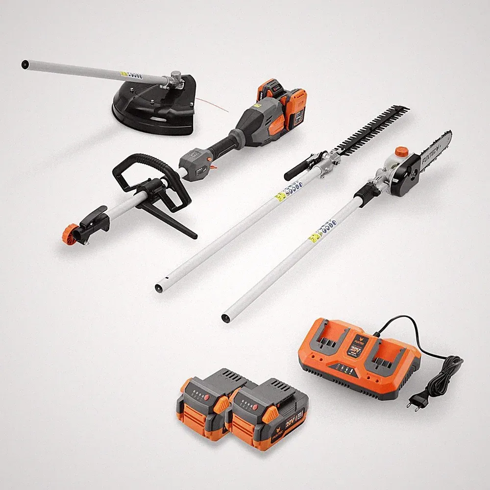 FUXTEC 3in1 Multitool FX-E2MTSET | 40V | Motorsense | Kettensäge| Heckenschere