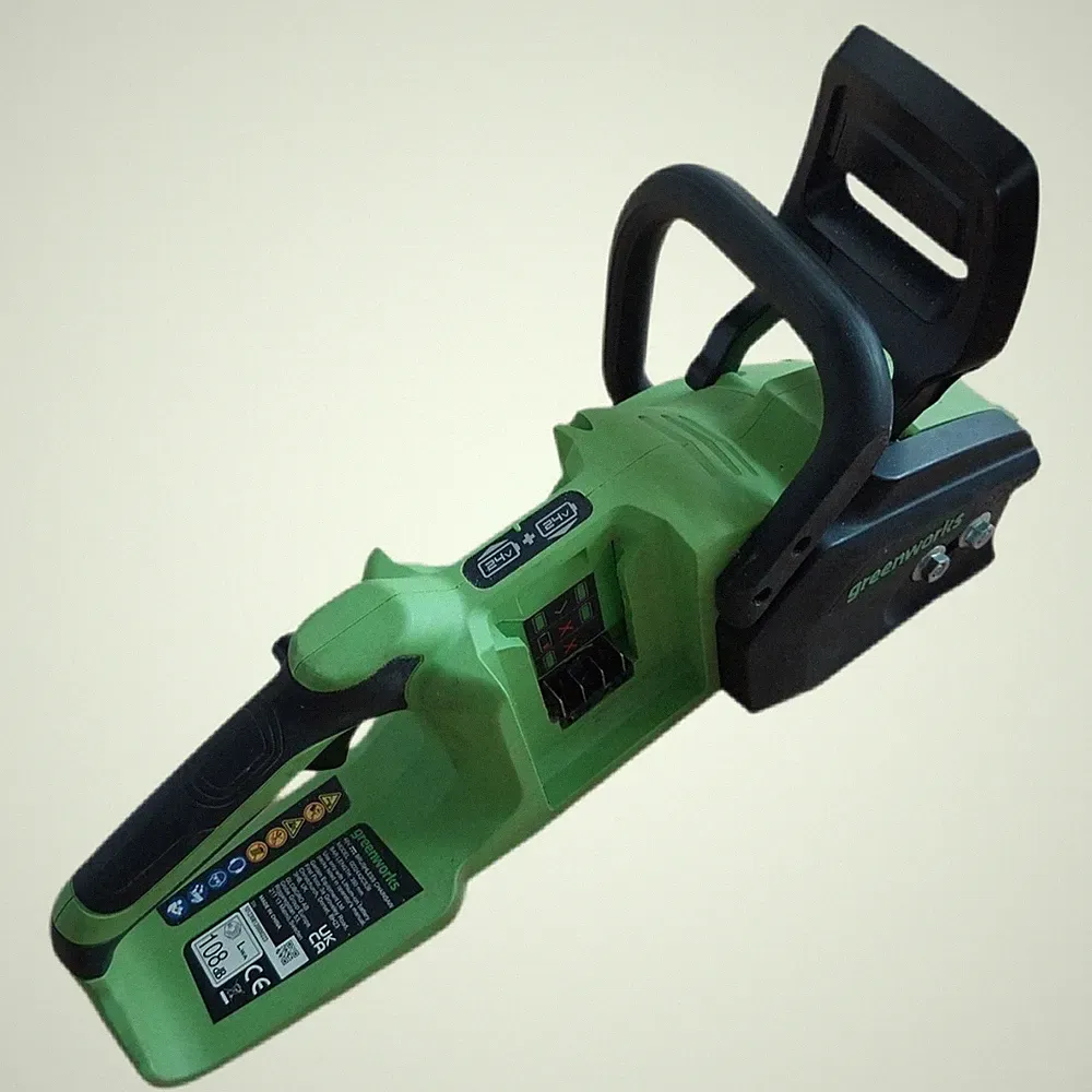 Greenworks 48V(2x24V) Akku Kettensäge mit bürstenlosem Motor, 35cm Klinge, 20 m/