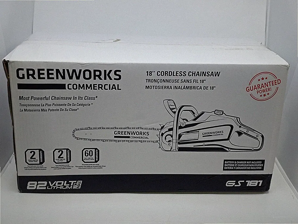 Greenworks Commercial GS181 Akku-Kettensäge 82V 45cm Brushless Ohne Akku Neu_6_5
