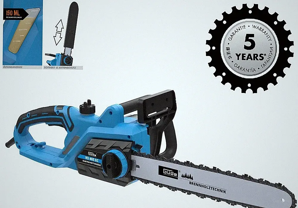 Güde Motorsäge Elektro Kettensäge KS 405 EC Schnittlänge 385 mm 2400 Watt 4,6 kg