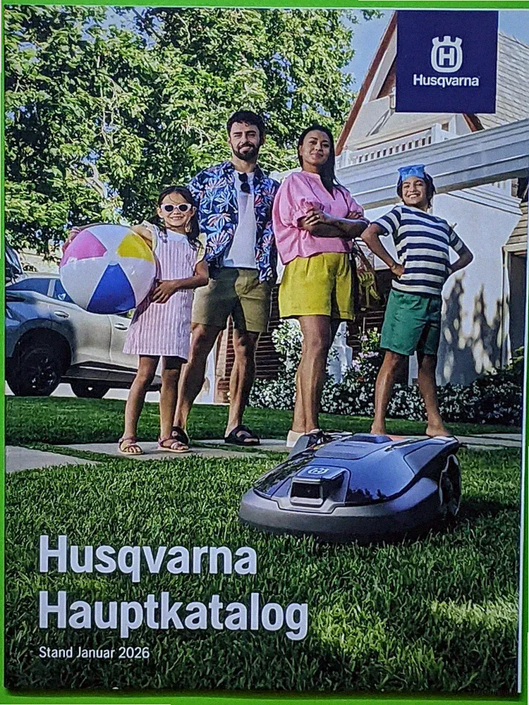 HUSQVARNA KATALOG 2026 Benzin Kettensäge Freischneider Heckenschere Akku Serie