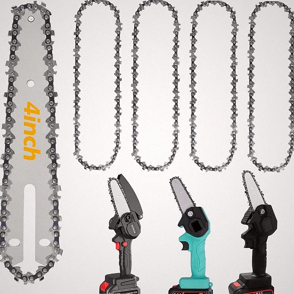 Kettensäge Kette 4 Zoll - 4 Stück für zuverlässigen Holzschnitt ohne Vibrationen