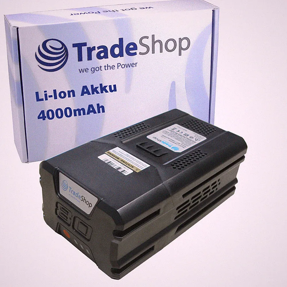 Li-Ion Akku 80V 4Ah kompatibel mit Greenworks Rasenmäher Kettensäge Heckenschere