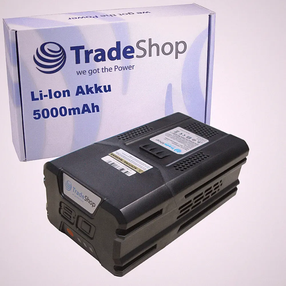 Li-Ion Akku 80V 5Ah kompatibel mit Greenworks Rasenmäher Kettensäge Heckenschere
