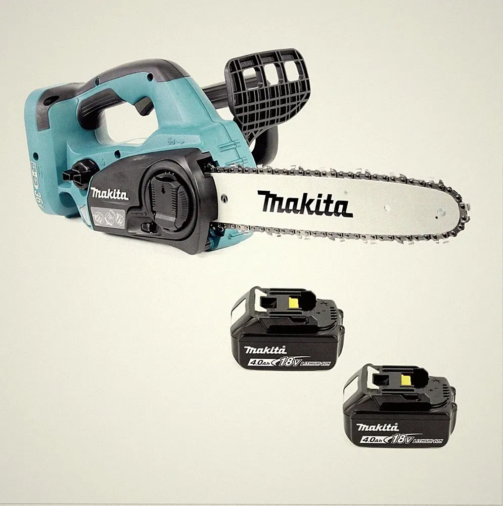 Makita DUC 302 30cm Akku Kettensäge 2 x 18 V = 36 V + 2x 4 Ah Akku , ohne Lader