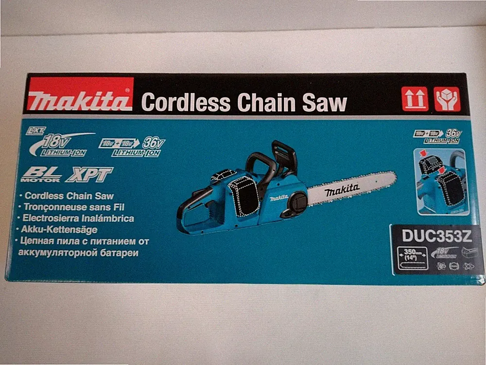 Makita DUC353Z Akku Kettensäge Säge 35 cm 2x Akkus 18V LXT ohne Akku/Ladegerät