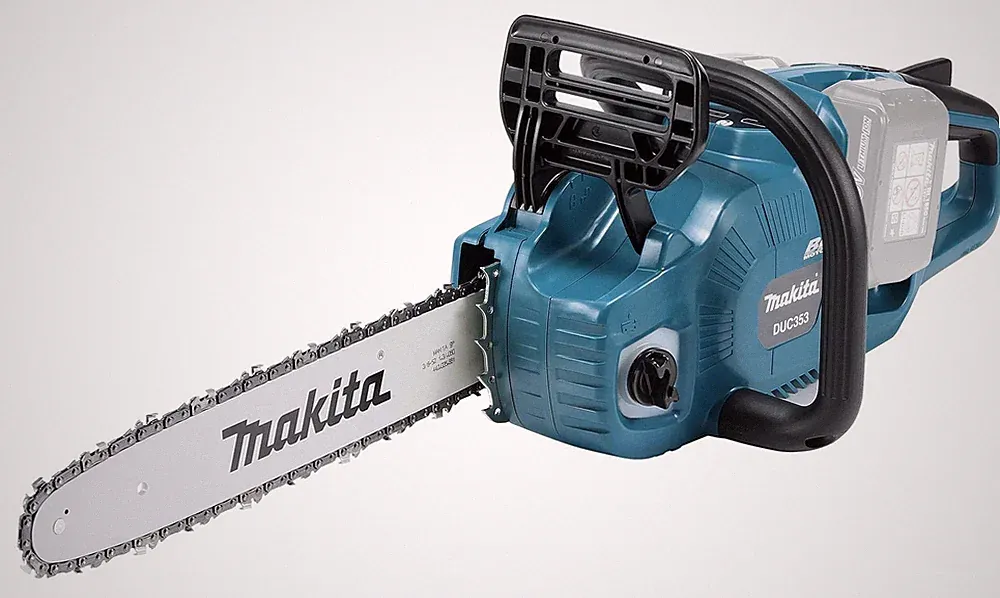 Makita DUC353Z Twin 18V (36V) Li-Ion Bediengerät 35cm Brushless Kettensäge, Akkus a...
