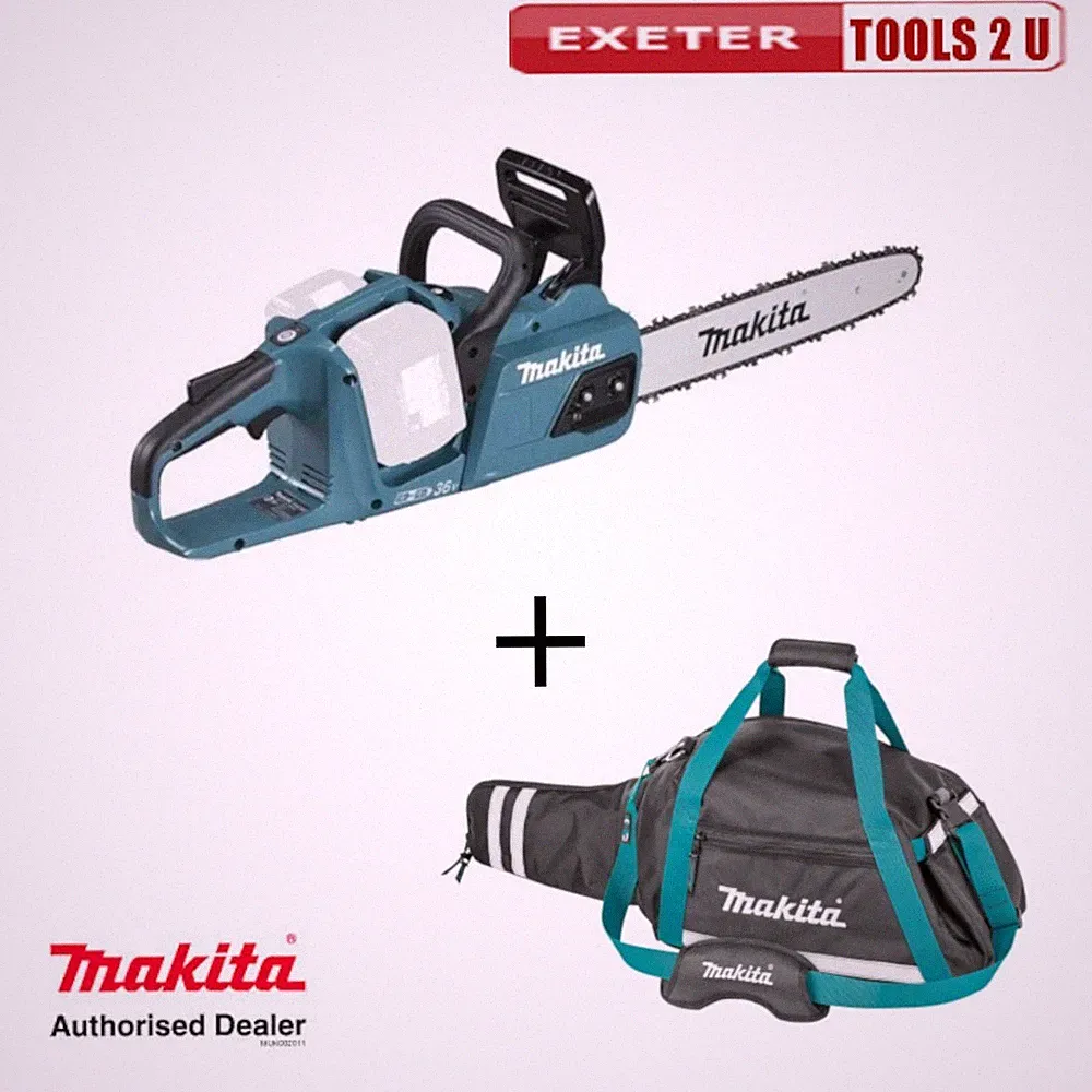 Makita DUC355Z Twin 18 V / 36 V Bediengerät Akku 35 cm 14" Kettensäge Li-Ion blank & Tasche