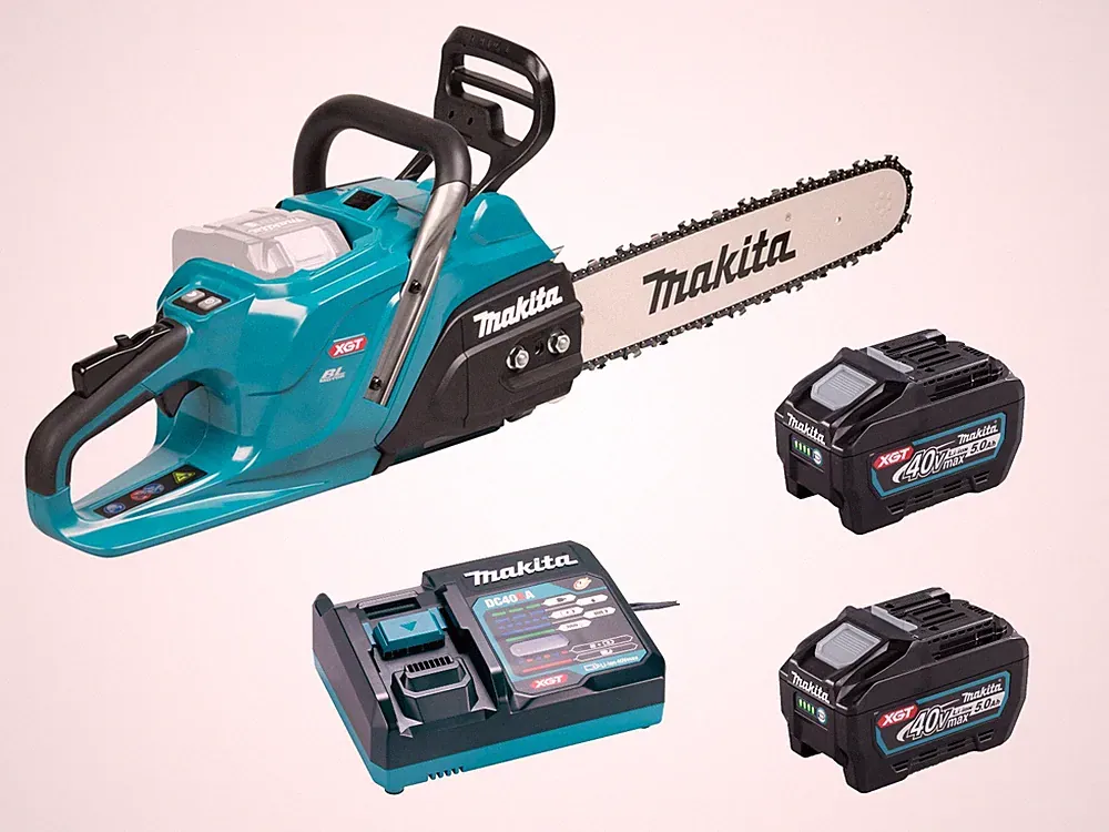 Makita UC030GZ Akku-Kettensäge 40V 50cm + 2x Akku BL4050F 5,0Ah + Ladegerät