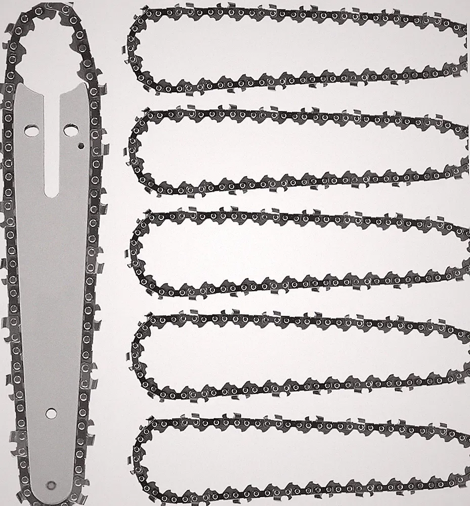 Mini Akku Kettensägen Kette 6 Zoll 37 Antriebsglieder 1/4" Vollmeißel Ersatz