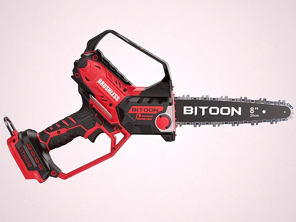 Mini Kettensäge 8 Zoll Brushless Motor für Milwaukee M18 Akku - Auto-Öler