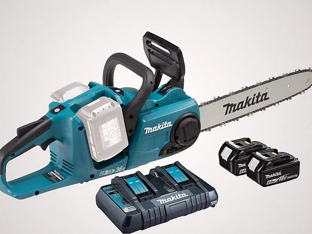 ORIGINAL MAKITA DUC353PG2 MOTORSÄGE LXT 36 V (18 Vx2) bürstenlos mit akkuset