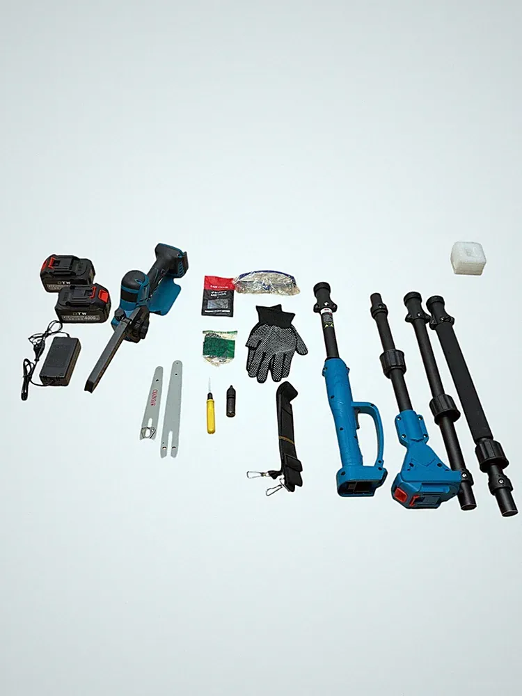 Ovshnrr 2 IN 1 Akku Hochentaster Mini Kettensäge und Elektro Hochentaster