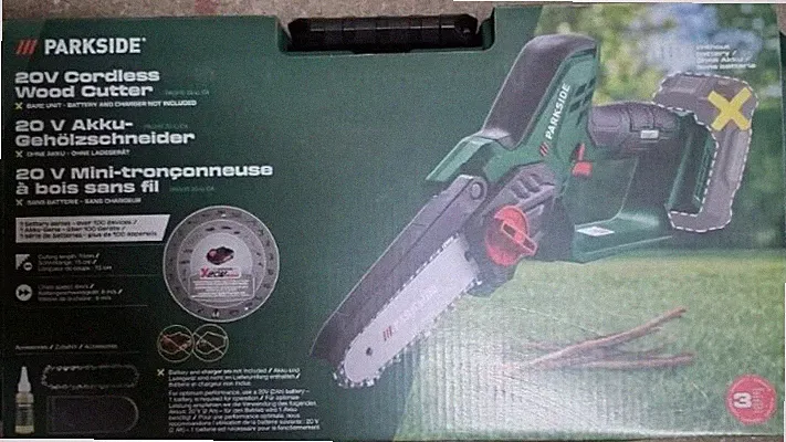 PARKSIDE 20 V Akku Gehölzschneider Mini Kettensäge PAGHS 20 Li Astschneider