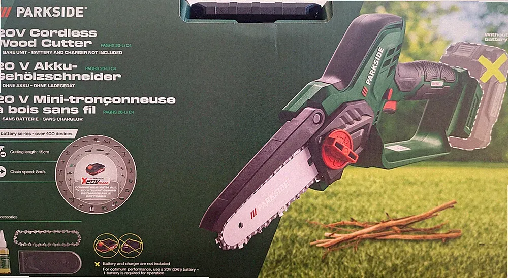 PARKSIDE 20 V Akku Gehölzschneider Mini Kettensäge PAGHS 20 Li C4 Astschneider