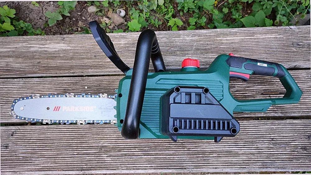 PARKSIDE® 20 V Akku-Kettensäge Motorsäge Säge PAKS 20-Li E5 mit Akku&Ladegerät