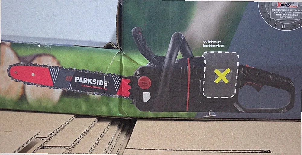 PARKSIDE PERFORMANCE 40V Akku-Kettensäge (2x20V) 'PPKSA 40-Li C3' Solo NEU