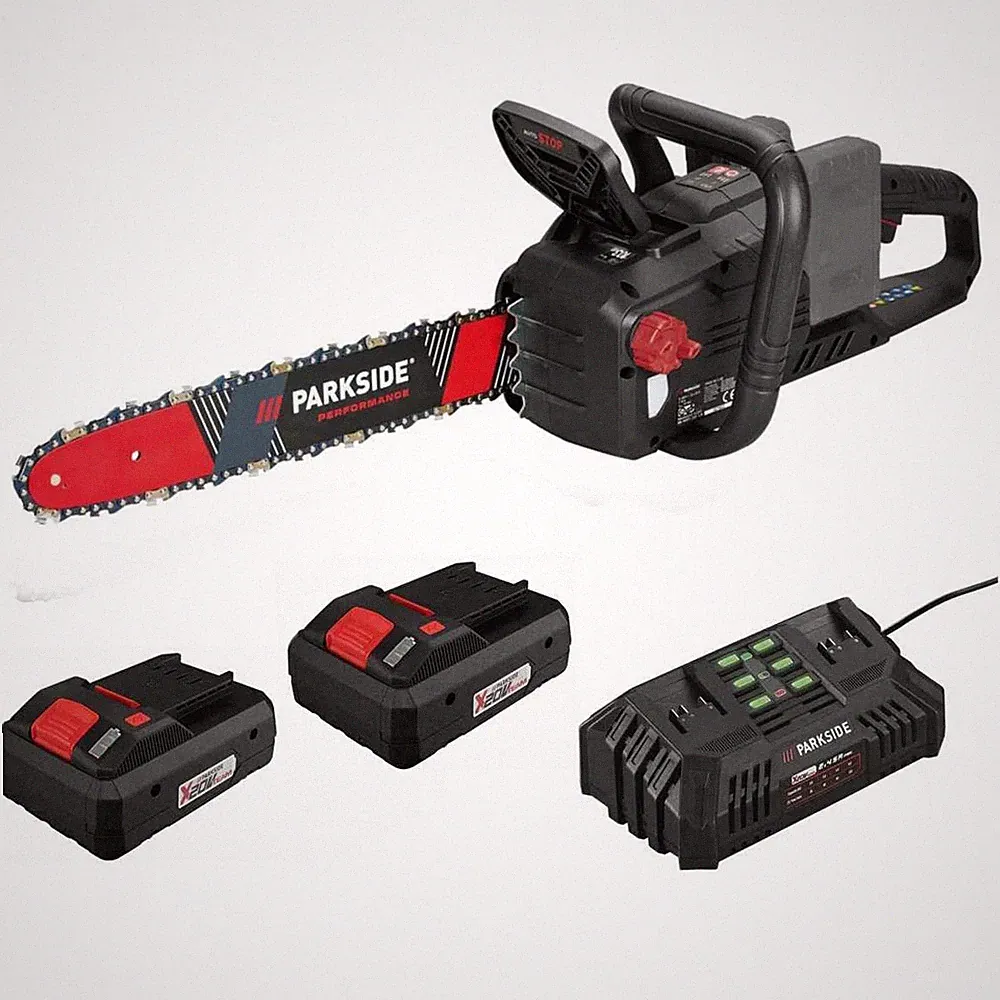 PARKSIDE PERFORMANCE 40V Kettensäge PPKSA 40 Li C3 mit Smart Akku 4.0 Ah und Lad