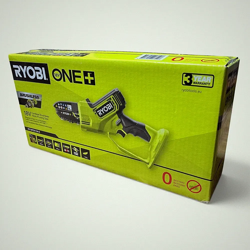 Ryobi 18 V ONE+ Brushless Akku-Einhand-Kettensäge RY18PSX10A-0