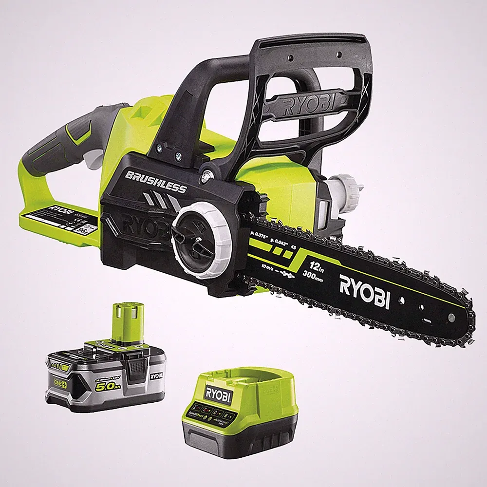 Ryobi OCS1830 Bürstenloser Elektrosägen-Akku 18V ONE+ 30cm 10m/s Kit 5,0 Ah